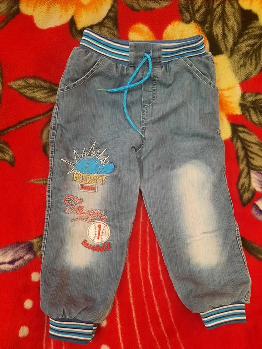 Джинси зимові теплі на травці розмір 104