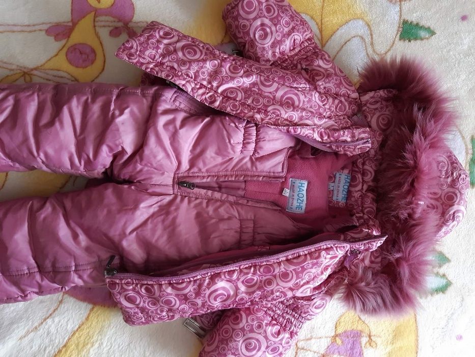 Зимний комбинезон 3 в 1 для девочки от 1,5 до 3 лет