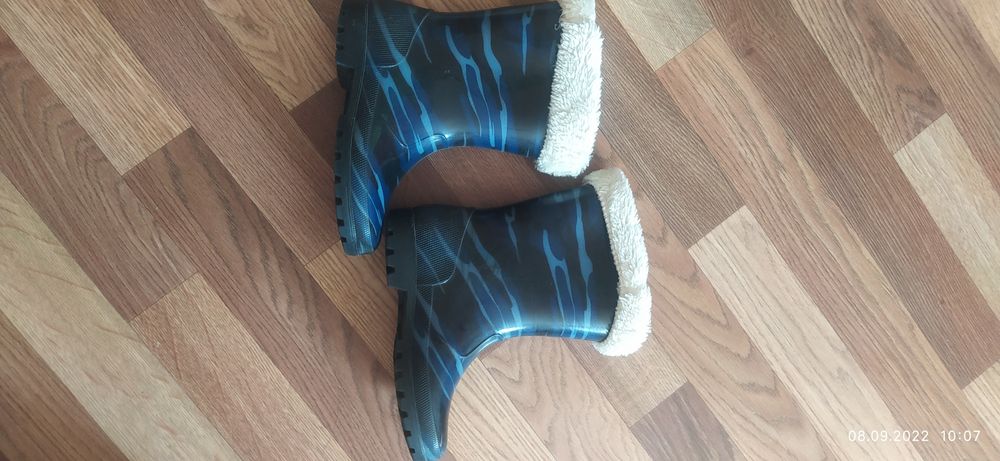 Резиновые сапоги с утиплителем