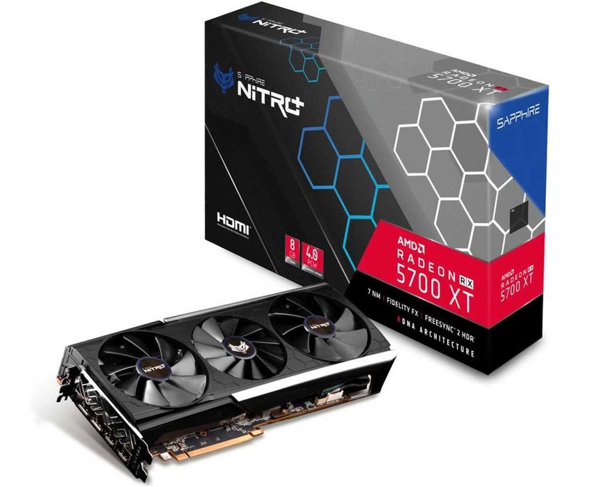 Karta graficzna SAPPHIRE NITRO+ RX 5700 XT BE 8 GB LED RGB Komplet GW