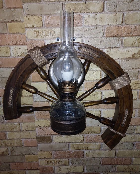 Бра люстра з дерева "керосинка "ручна робота