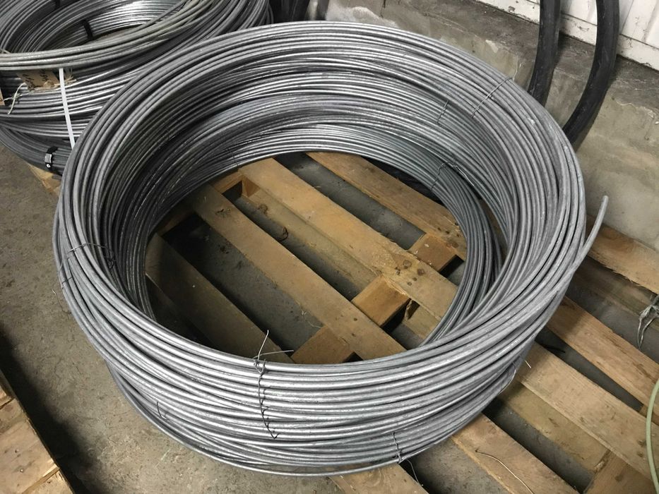 Drut odgromowy stalowy fi 8 ocynkowany / 50 kg