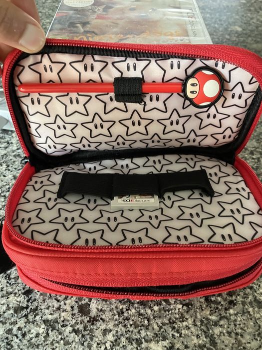 Nintendo 3ds com jogos e bolsa