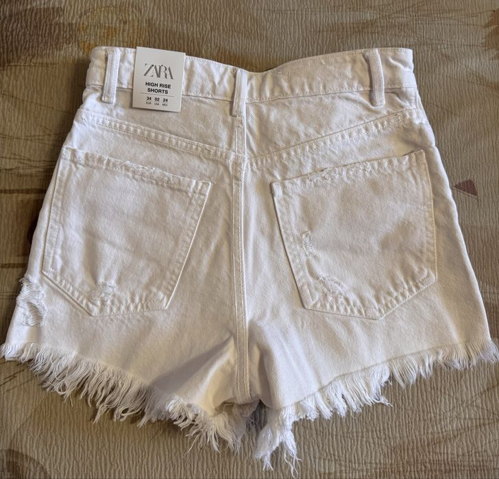 Шорти білі джинсові Zara