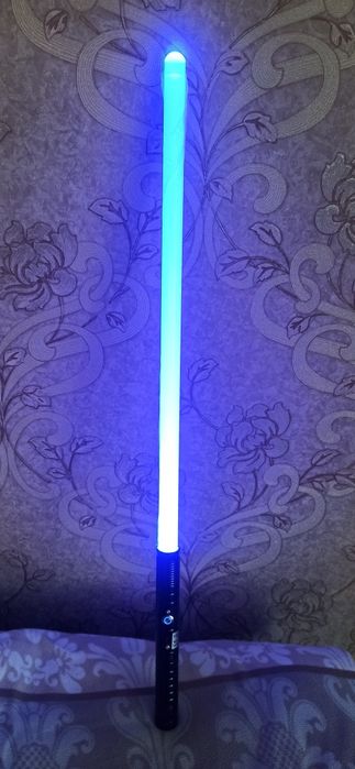 RGB світловий меч з металевою ручкою, акумуляторний