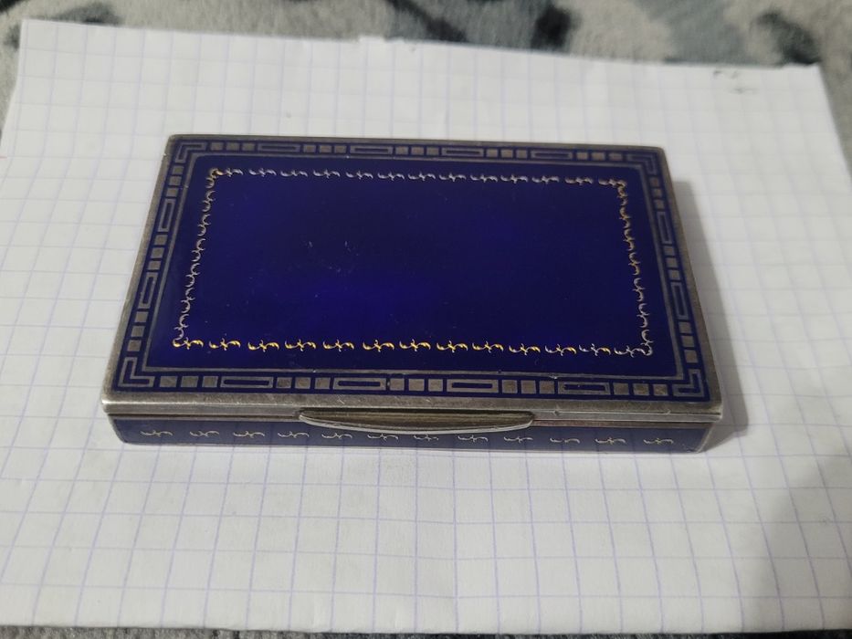 Tabakierka Austri-Węgier emalia, próba 935