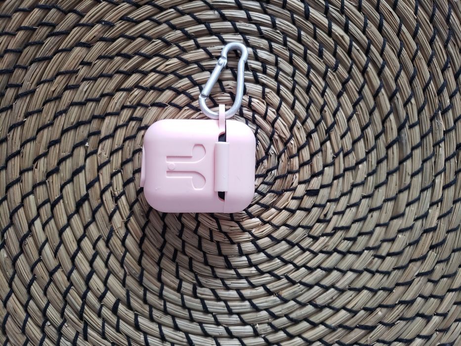 Чохол на air pods силиконовый чехол розовый рожевий силікон кейс case