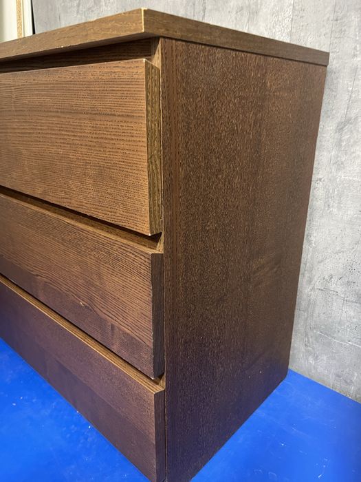 Komoda ikea malm 3 szuflady ciemnybrąz z dostawą