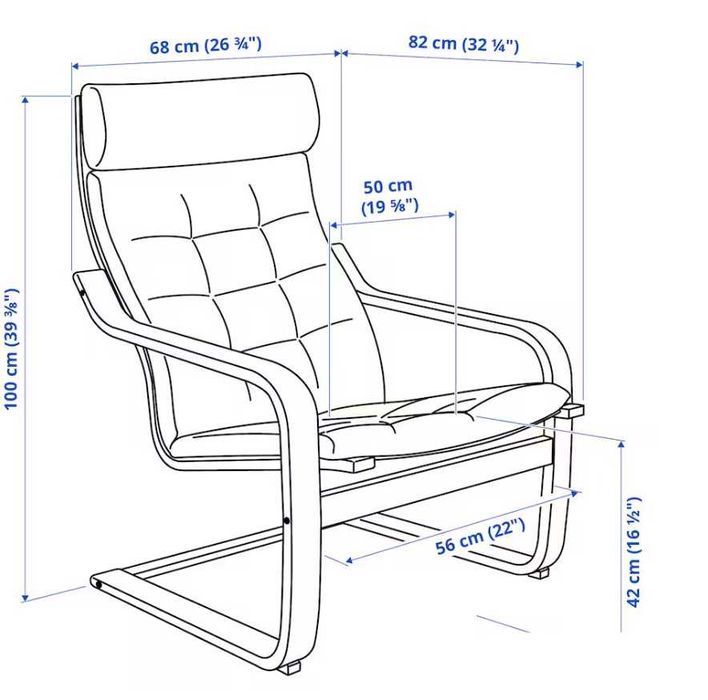 Cadeira de repouso e pousa-pes IKEA