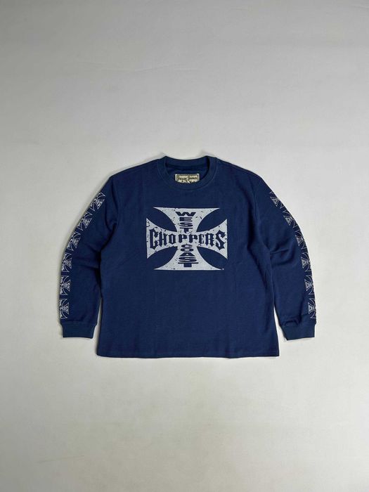 Лонгслів West Coast Choppers hoodie archive кофта синя світшот