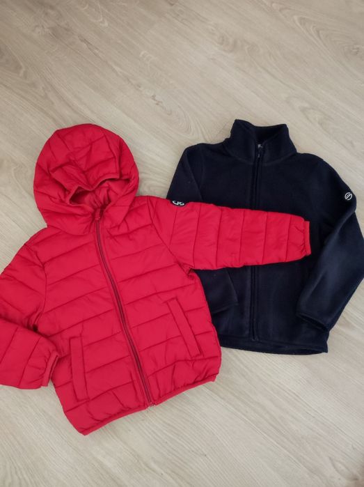 Kurtka wiosna chłopiec cool club 104 czerwona polar 110