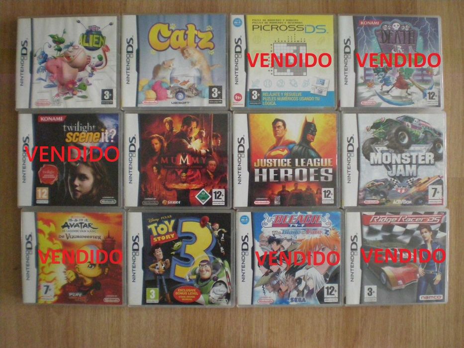 Nintendo DS - 32 jogos - todos com caixa