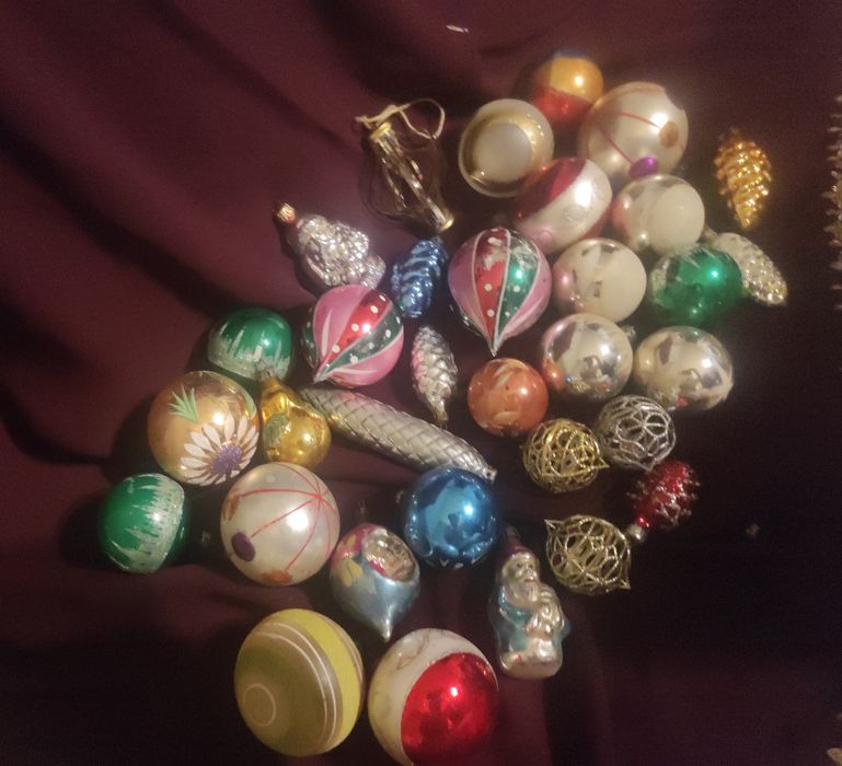 Bombki prl,vintage,lata 60/80,klimatyczna kolekcja