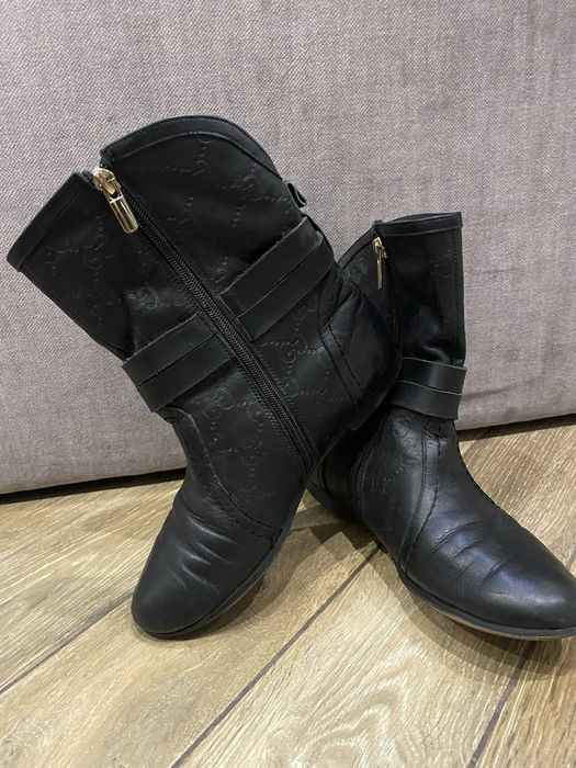 Полусапожки кожа