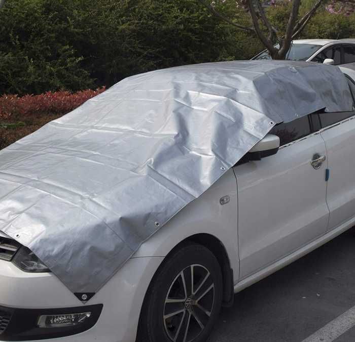 Plandeka bardzo gruba 5x3 m • Płachta na taras • Wodoodporna 210g m2