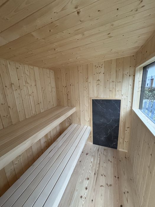 Sauna ogrodowa / zewnętrzna / kostka