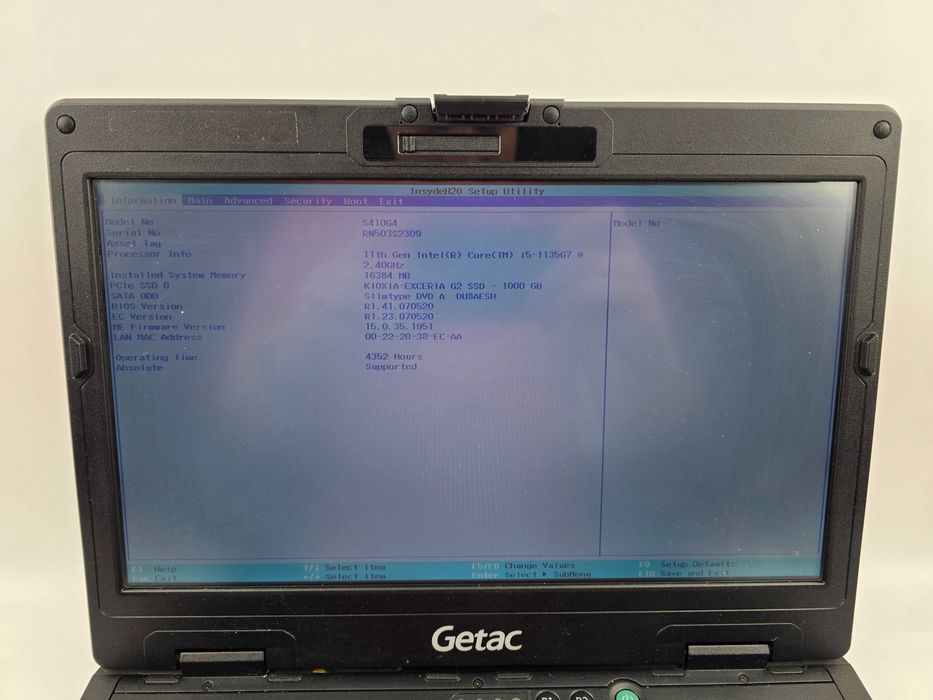 Захищений ноутбук Getac S410 G4 (i5-11357G7) 16 DDR4 1TB SSD сенсорний