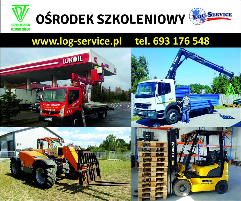 Wózek widłowy HDS podnośnik zwyżka żuraw ładowarka szkolenia kurs