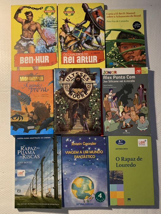 vários livros infantis e juvenis