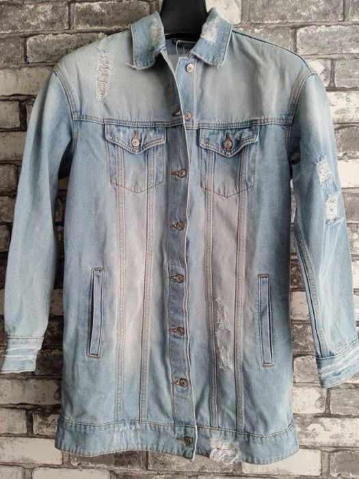 Женский джинсовый удлиненный пиджак Crpopp Denim Collection  Размер: S