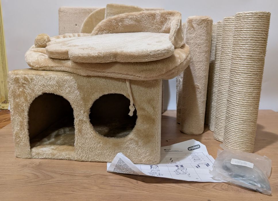 La Digue III Drapak Dla Kota Beżowy 69X69X163Cm Uszkodzony DUŻY