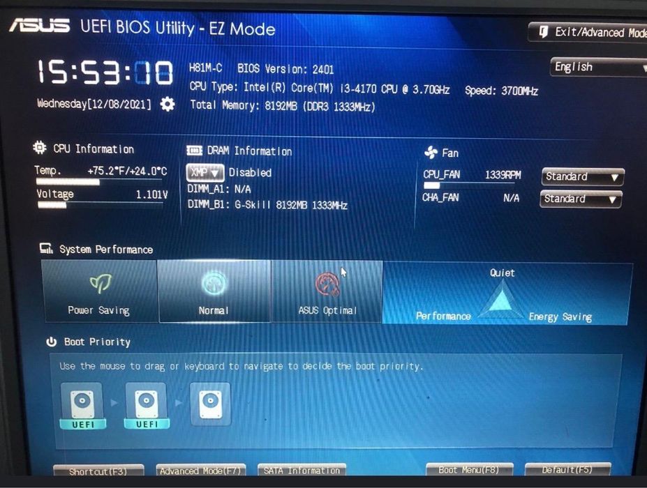 Pc gaming i3 8gb 120gb ssd 1TB