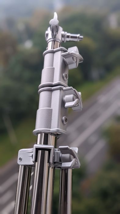 Стійка 2.8 м з нержавіючої сталі + комплектне рішення для світла