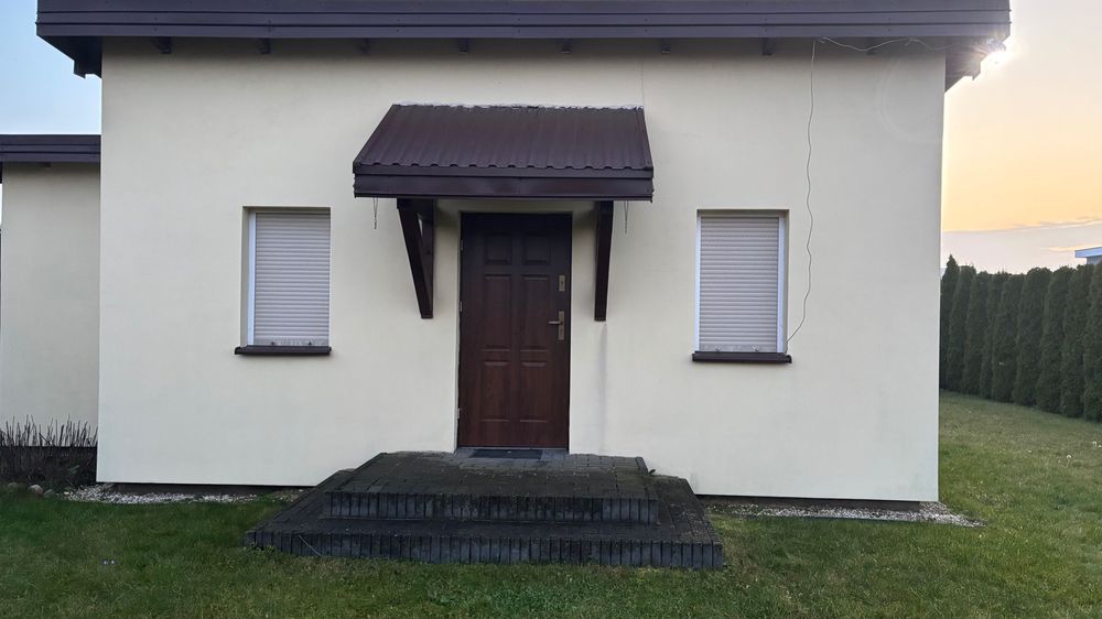 Okno tarasowe z roletami