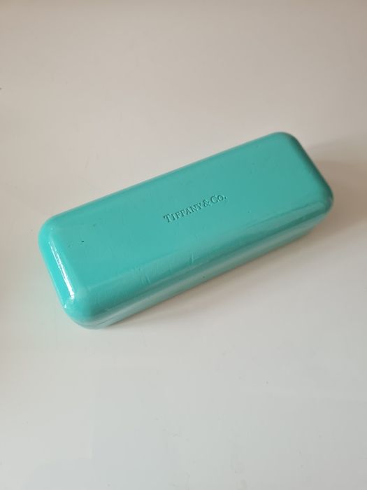 Tiffany&Co etui okulary turkusowe