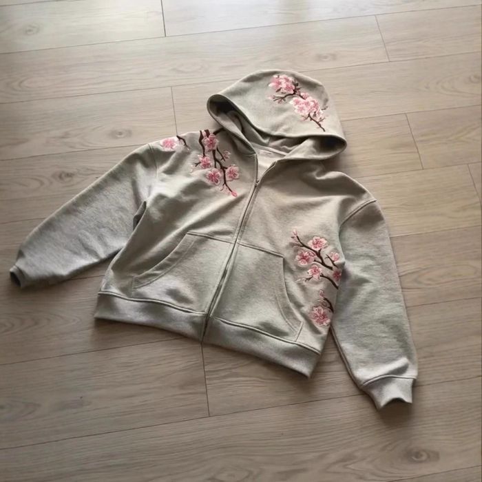 Зіп худі сакура/zip hoodie sakura