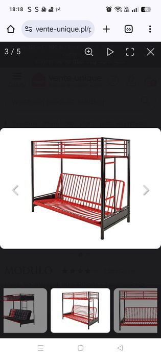 Łóżko piętrowe na antresoli  dla chłopca