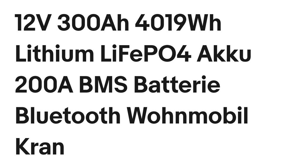Lifepo4 314 ah bt. 200a BMS