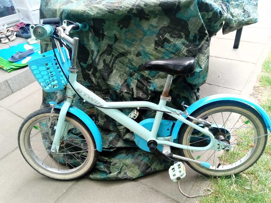 Rower B-Twin 16 cal jasny niebieski