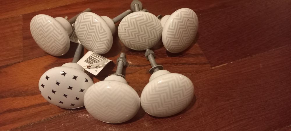 Puxadores portas/ armarios cerâmica