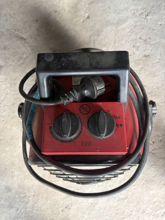 Електрична теплова гармата. Тепловентилятор.