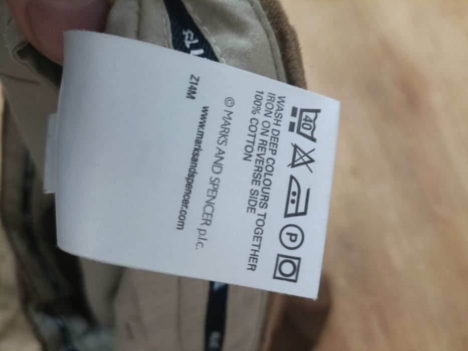 Spodnie Marks&Spencer L 34 31 bawełniane męskie xl vbawelna brązowe