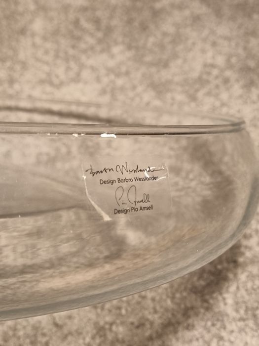 Fruteira ou taça grande em vidro Barbro Wesslander