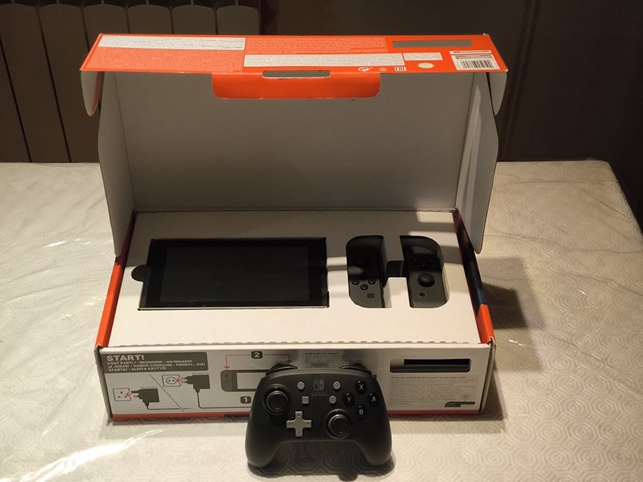 Nintendo Switch V2 Bundle + Pro Controller + 4 Original Games | Like New!64751007457025122