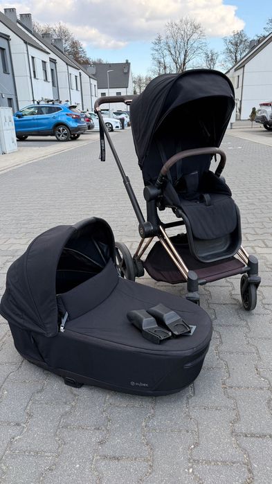 Cybex 4.0 e-Priam black gondola i spacerówka komplet