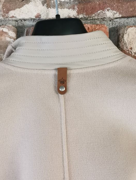 Mackage Wełniany Płaszcz Damski Szlafrokowy S wełna