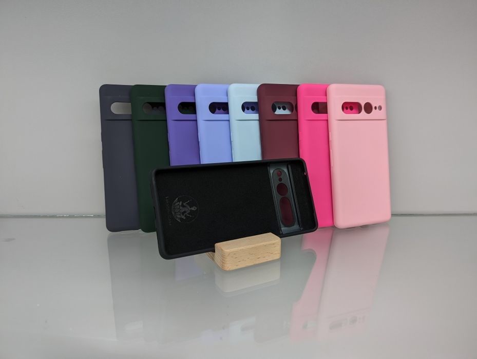 Google Pixel 7 Pro Противоударный чехол микрофибра Премиум софт тач