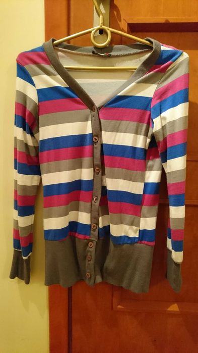 Bluza w paski rozpinana S/M