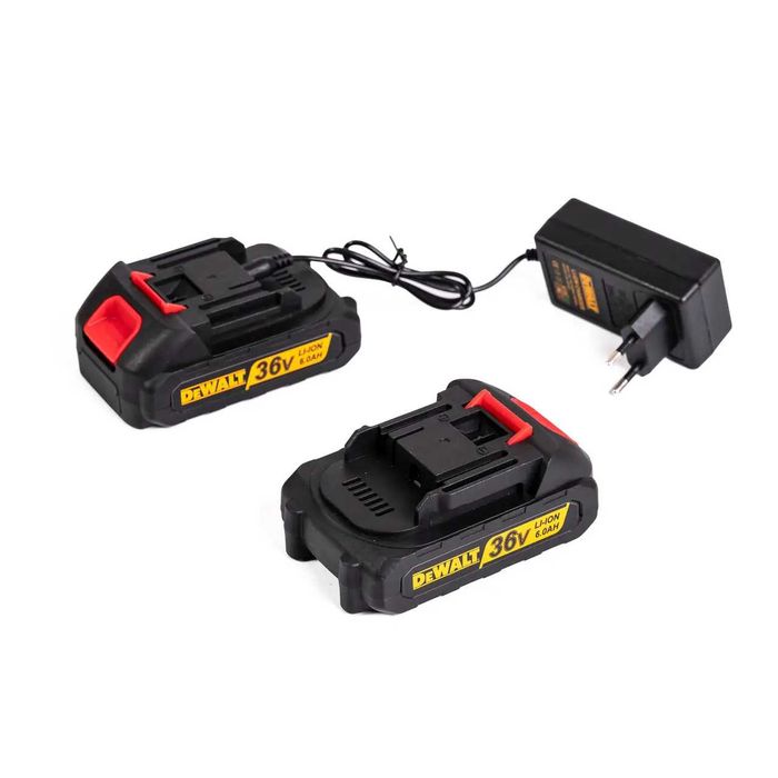 Акумуляторний набір садових інструментів DeWalt 5в1 36V 4Ah — мініпила, секатор, тример, повітродувка та телескопічна штанга 2.5 м, 2 АКБ