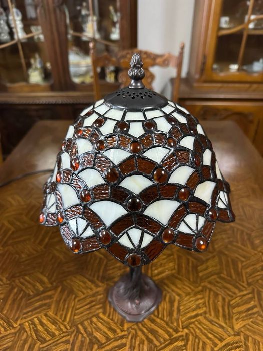 Настільна лампа в стилі Тіффані світильник вітраж 7585