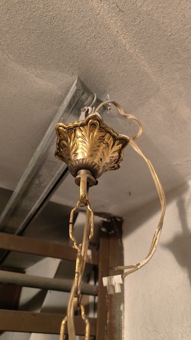 Candeeiro em cristal vintage