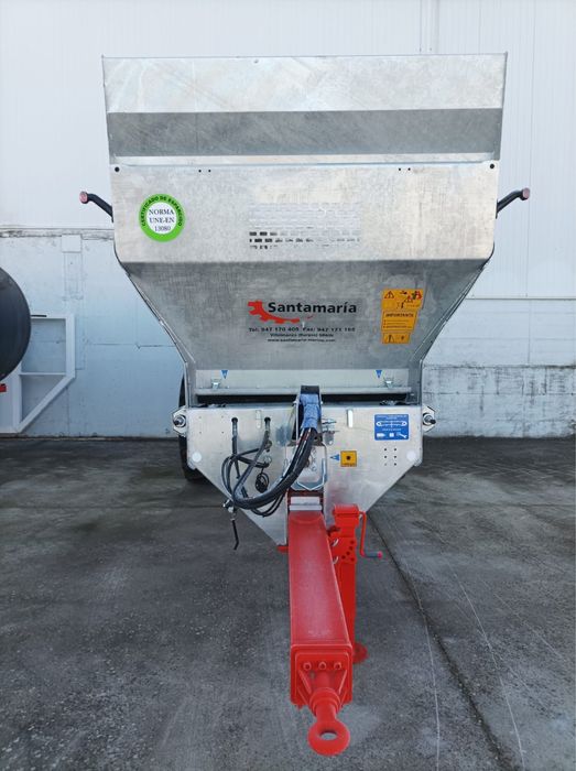 Reboque Espalhador de Estrume-Santamaria H135-Galvanizado-12t / 14m3