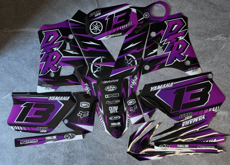 Kits de autocolantes personalizados para motas, atv, mx, motas de água