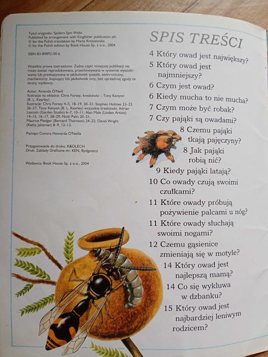 ,,Ciekawe dlaczego pająki tkają sieć"