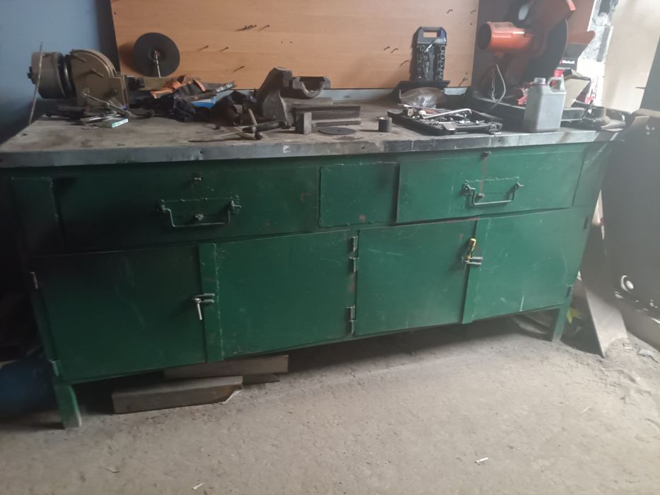 Stół warsztaty, ślusarski, falbanek