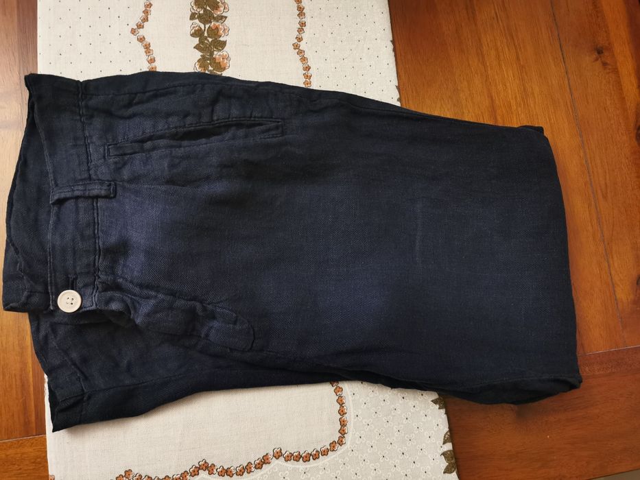 Spodnie męskie lniane chinos Zara